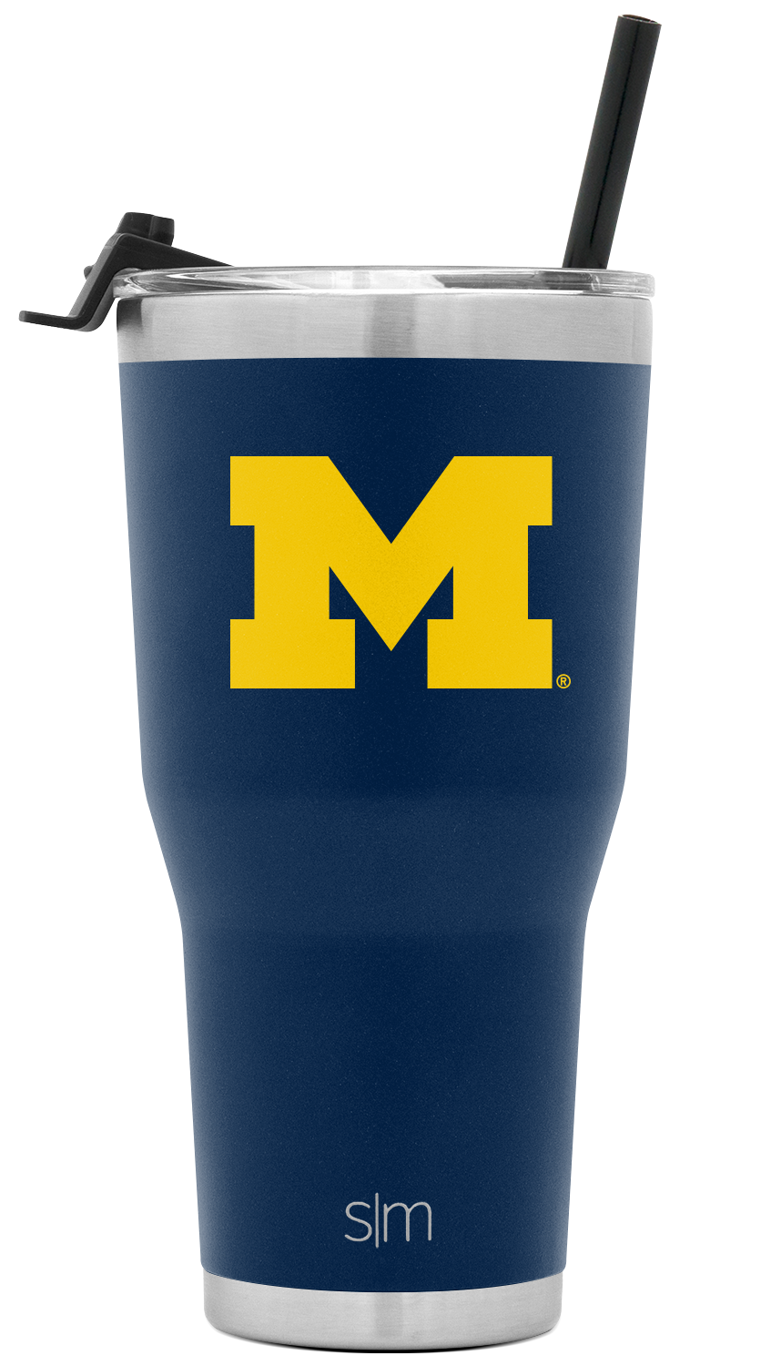 Collegiate Cruiser Tumbler with Flip Lid and Straw - Michigan