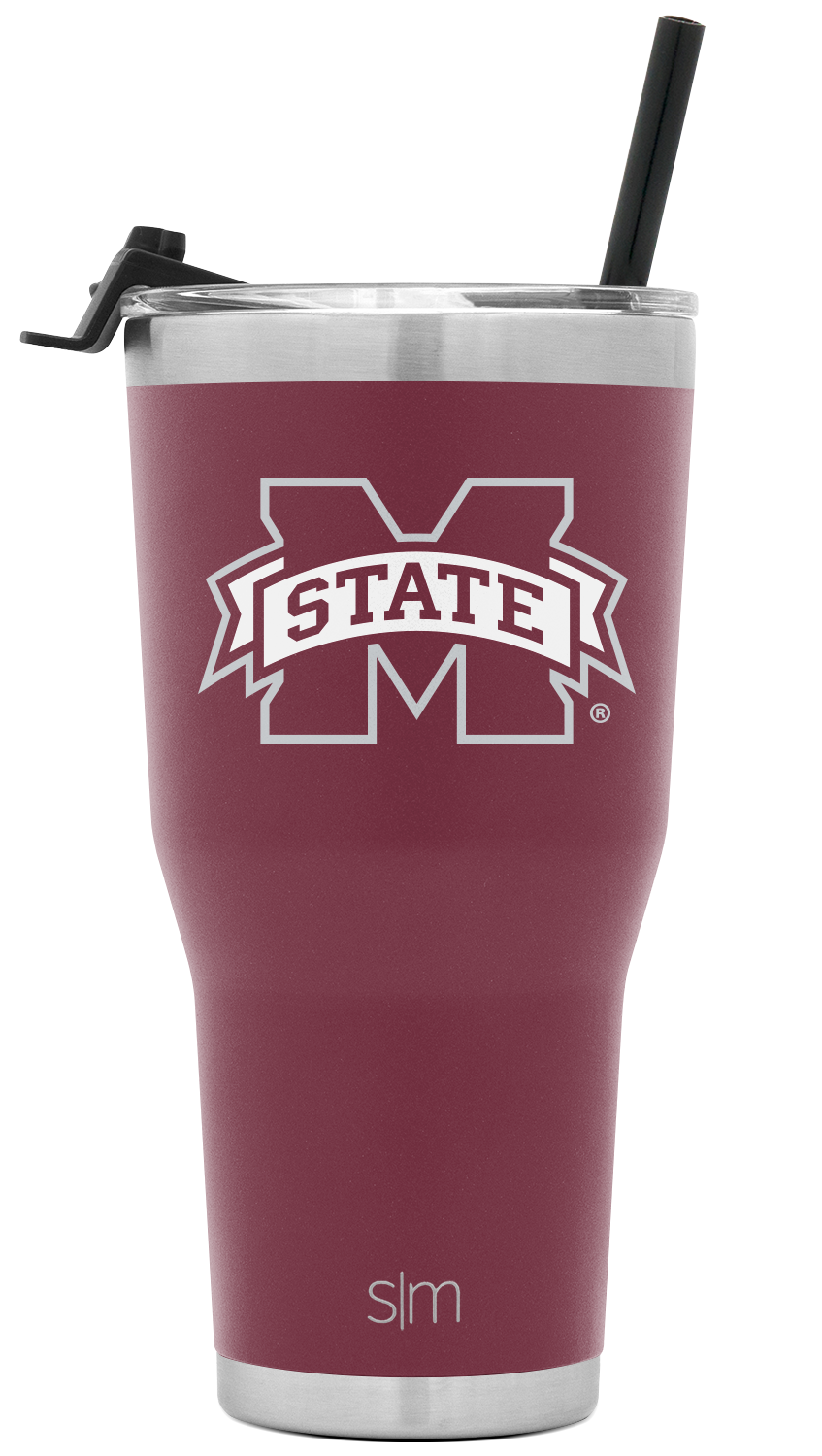 Collegiate Cruiser Tumbler with Flip Lid and Straw - Mississippi State