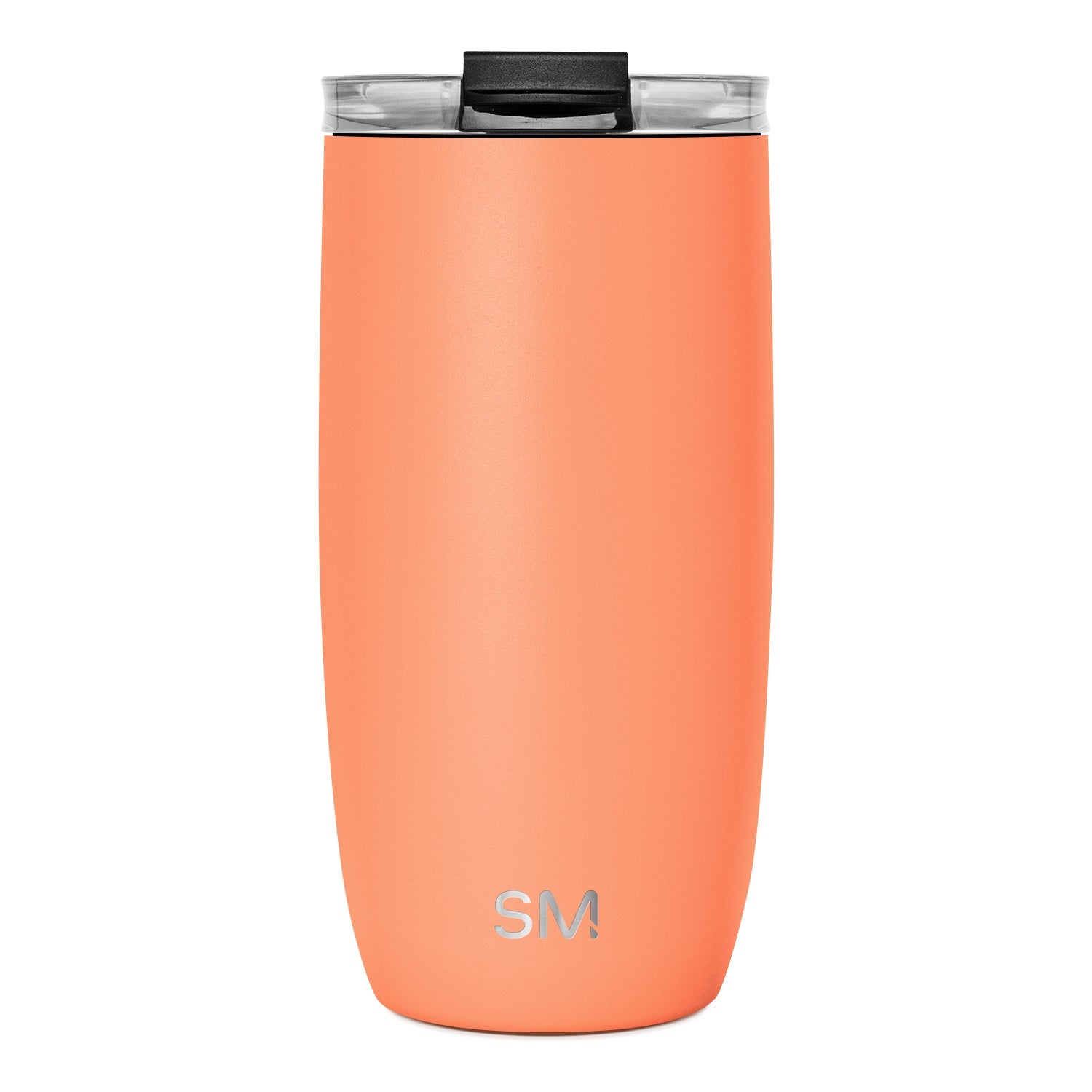 Voyager Tumbler with Clear Flip Lid & Straw - 16oz / Clementine / Flip + Straw