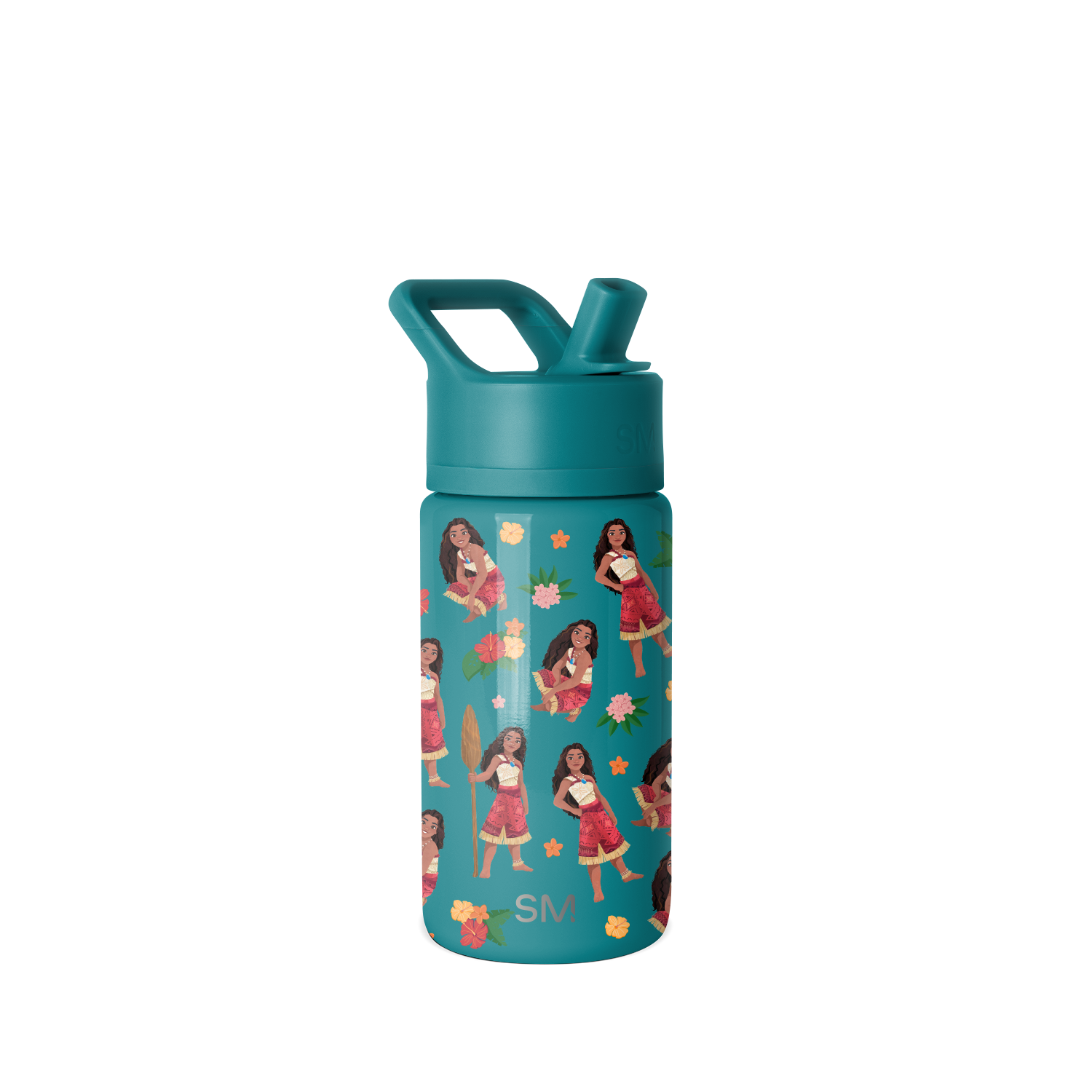 Summit Kids Water Bottle with Straw Lid - 14oz - Moana Oceana / Straw / SM2