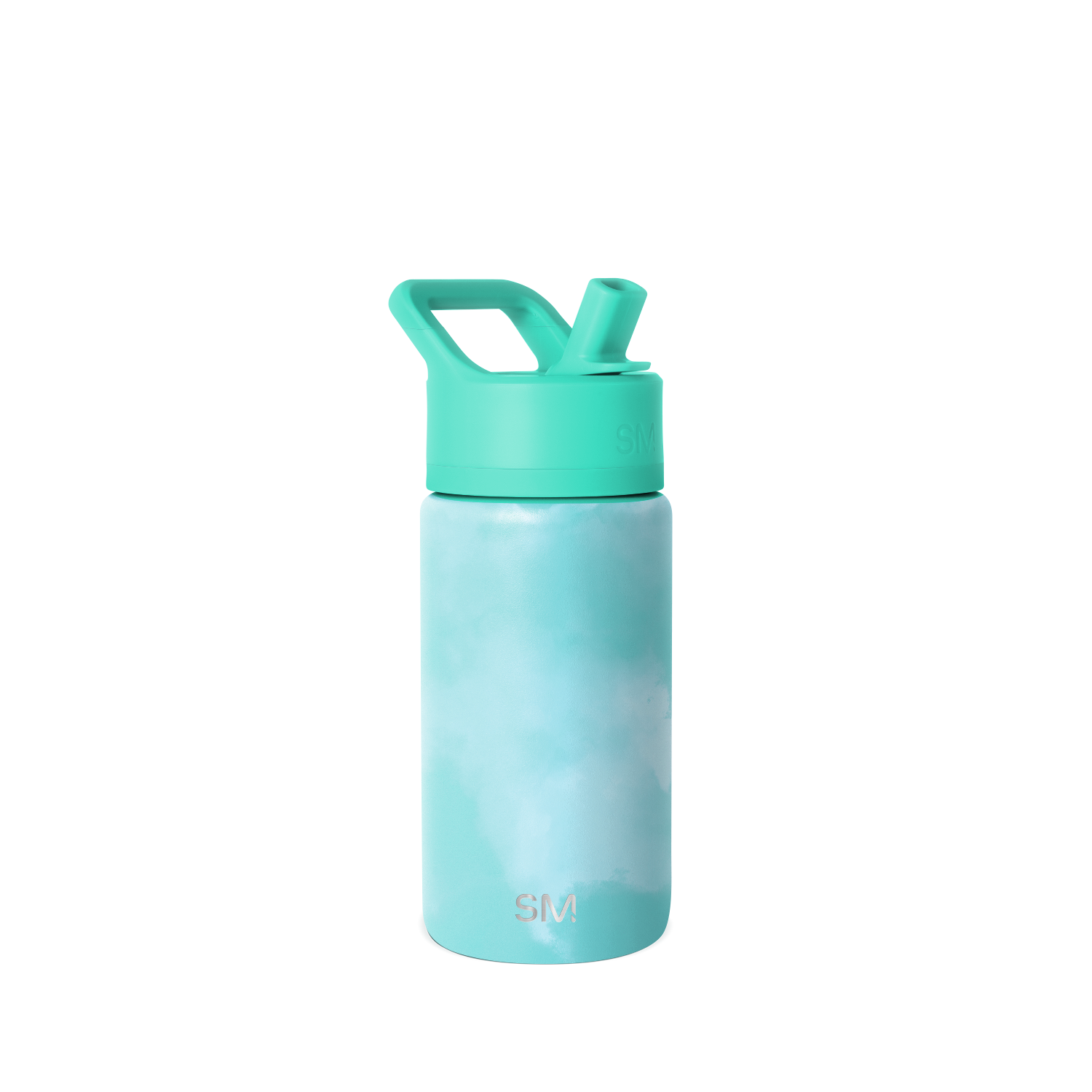 Summit Kids Water Bottle with Straw Lid - 14oz - Ocean Tide / Strawl / SM2
