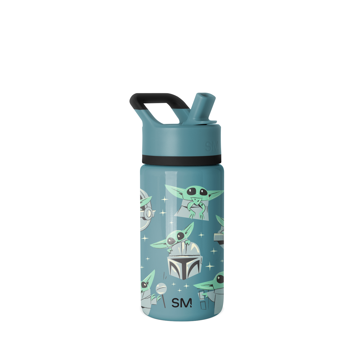Summit Kids Water Bottle with Straw Lid - 14oz - Grogu Doodle / Straw / SM2