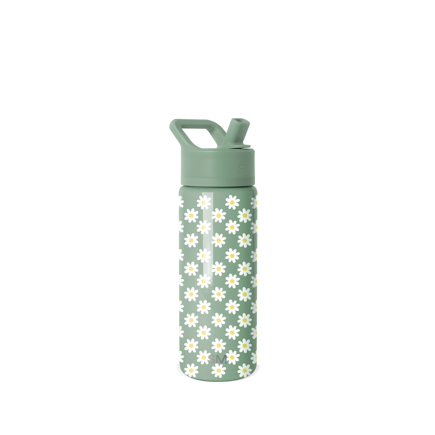 Summit Kids Water Bottle with Straw Lid - 18oz - SM2 - Sage Florals