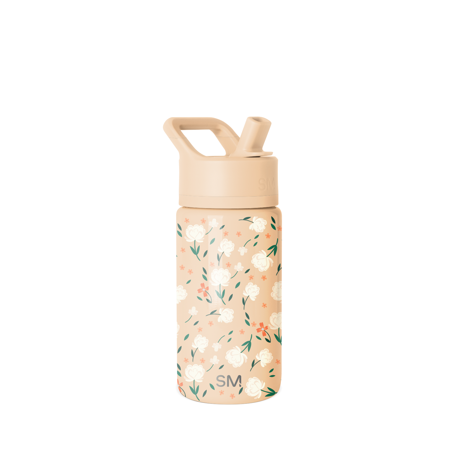 Summit Kids Water Bottle with Straw Lid - 14oz - Chloe Floral / Straw / SM2C