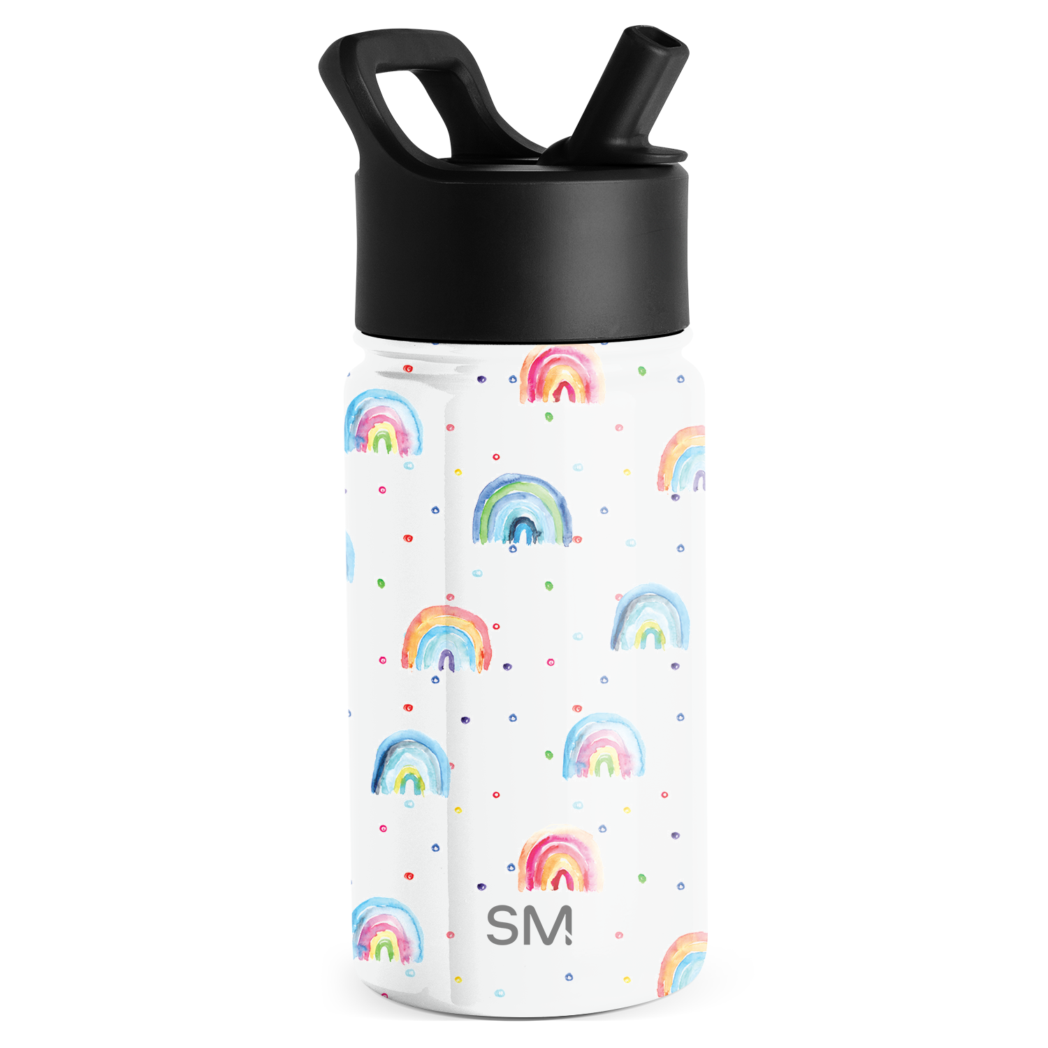 Summit Kids Water Bottle with Straw Lid - 14oz - Rainbow Dream / Straw / SMC